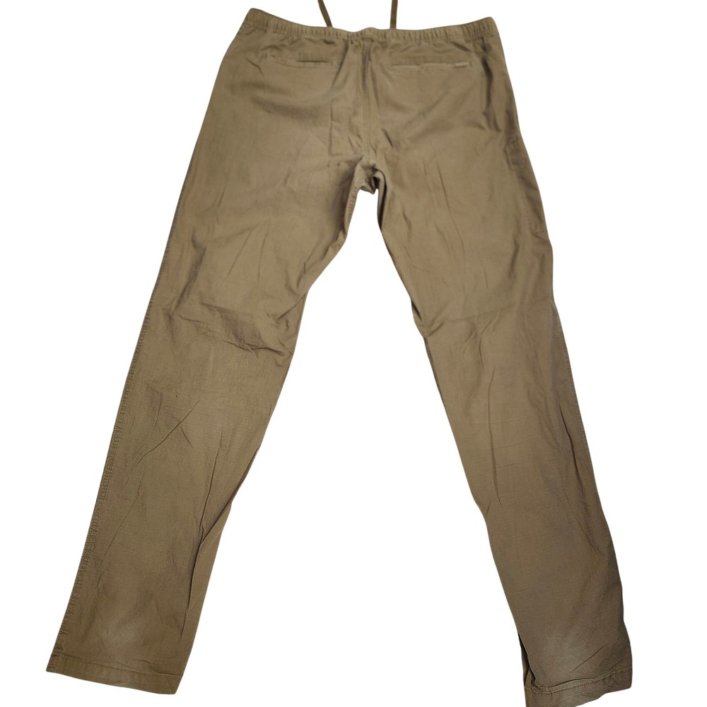 BYLT Premium Basics Khaki Tan Drawstring Elastic Waist Pants Mens XXL Outdoor